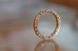 フルオーダーメイドの制作事例・誕生石を全て使用した結婚指輪 | 結婚 