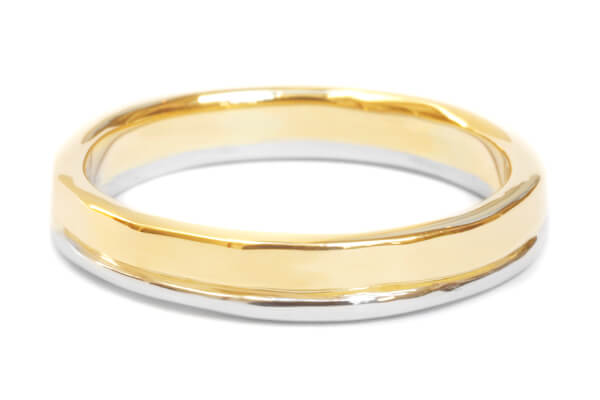 結婚指輪 オーダーメイド コンビ プラチナ K18