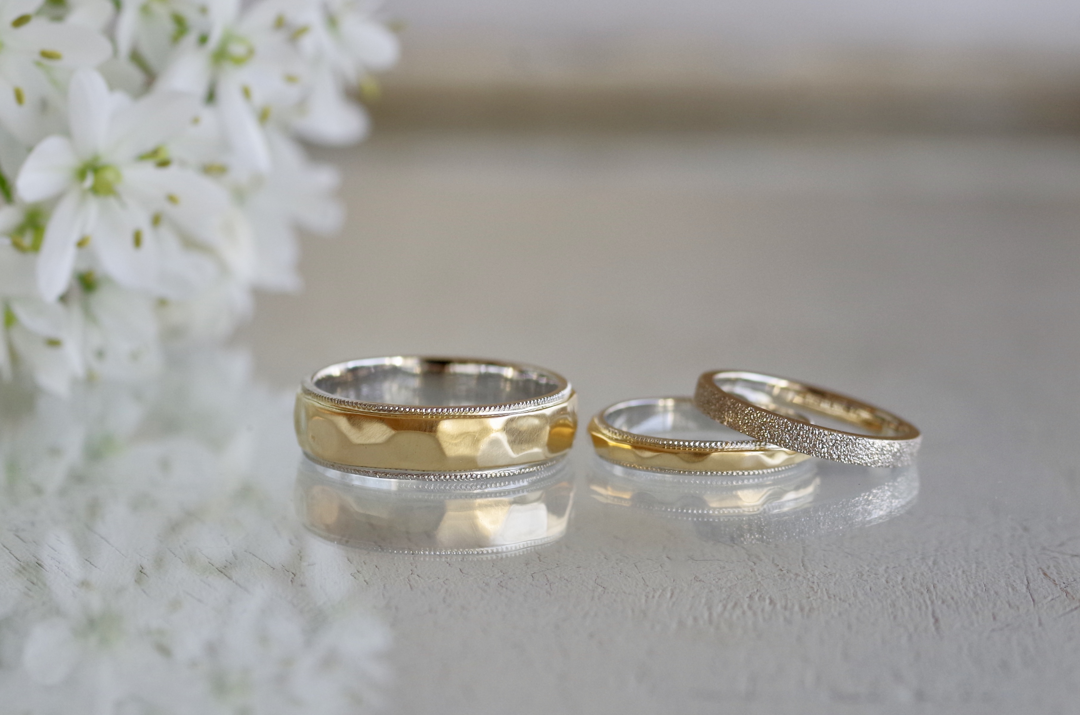 フルオーダーメイド　結婚指輪　ゴールド　プラチナ