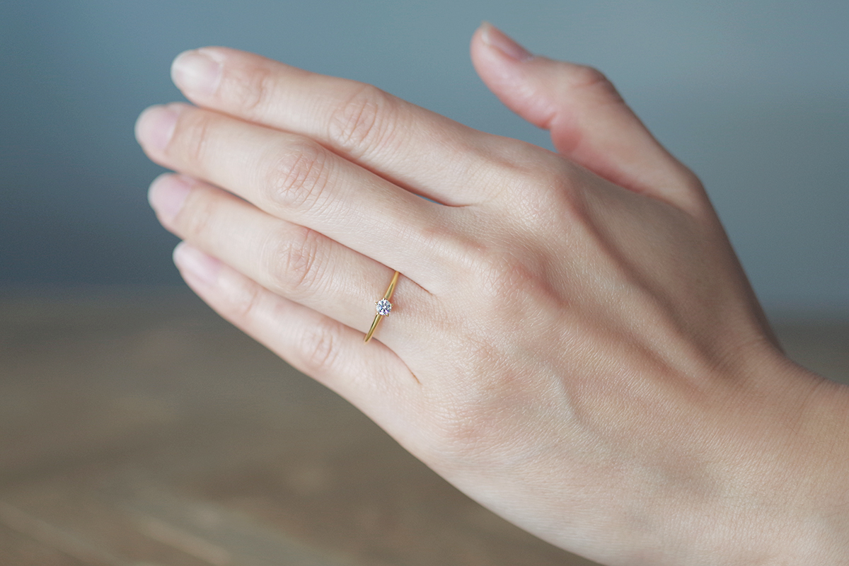 婚約指輪　オーダーメイド　５本爪