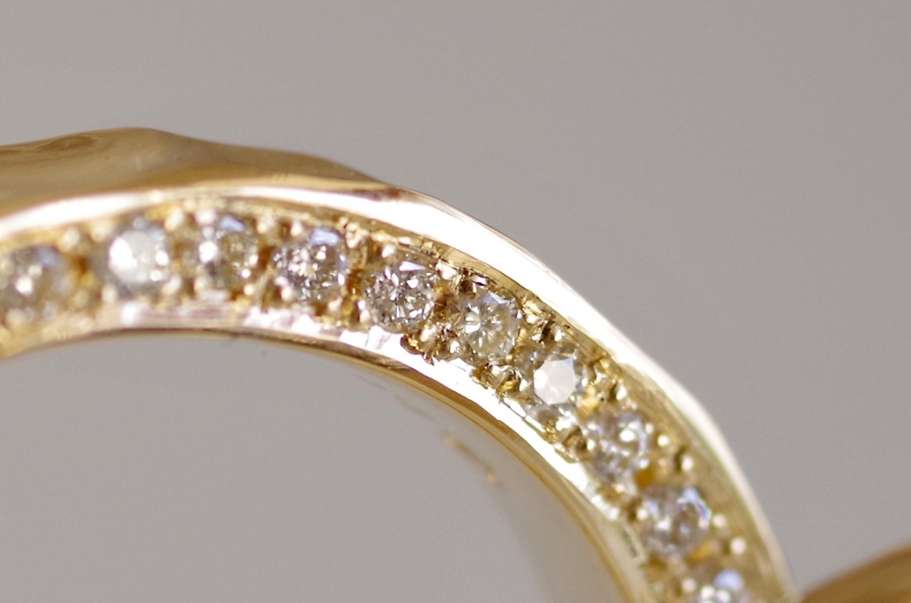 結婚指輪　オーダーメイド　ダイヤモンド付き　男性用