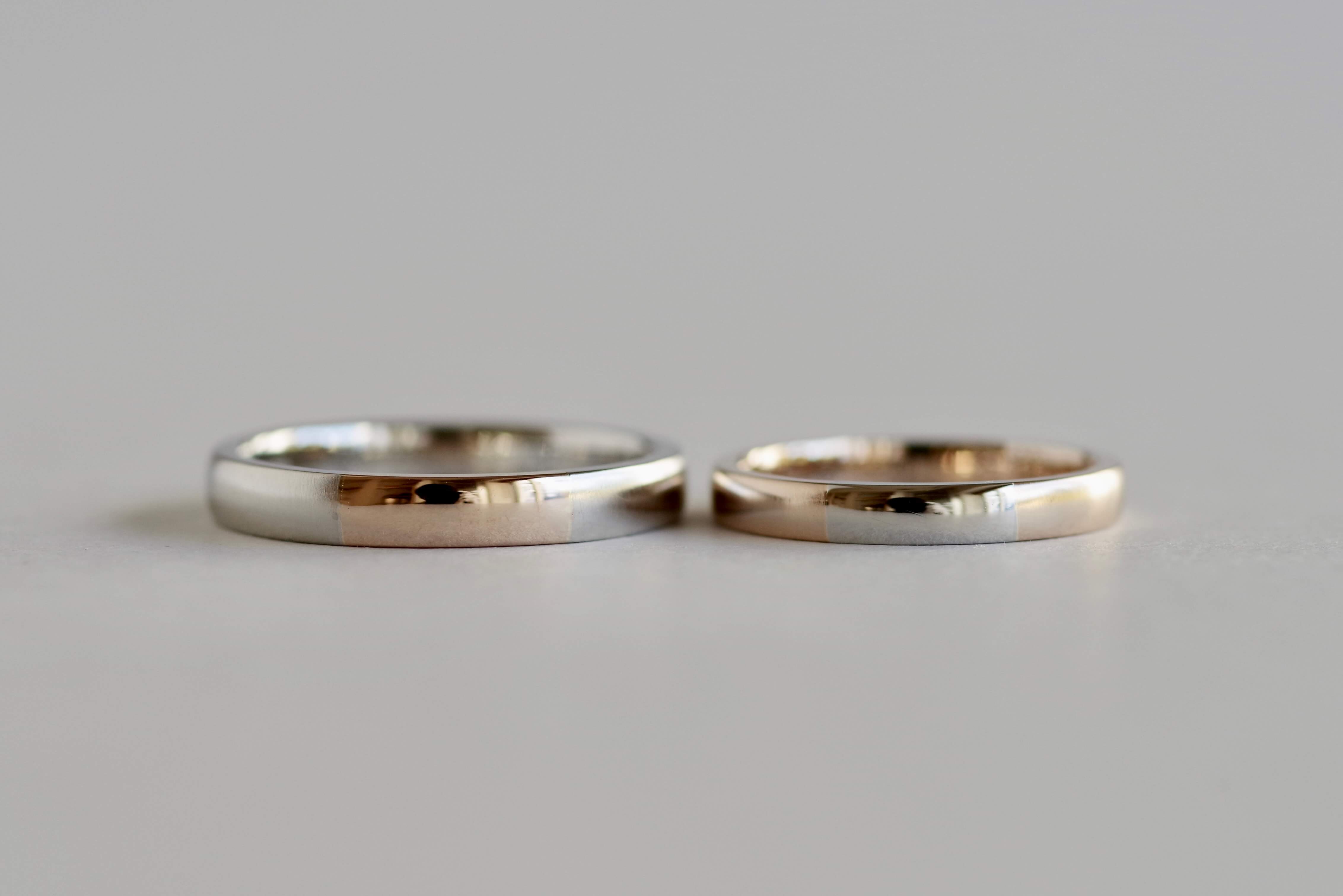 結婚指輪　オーダーメイド　２色