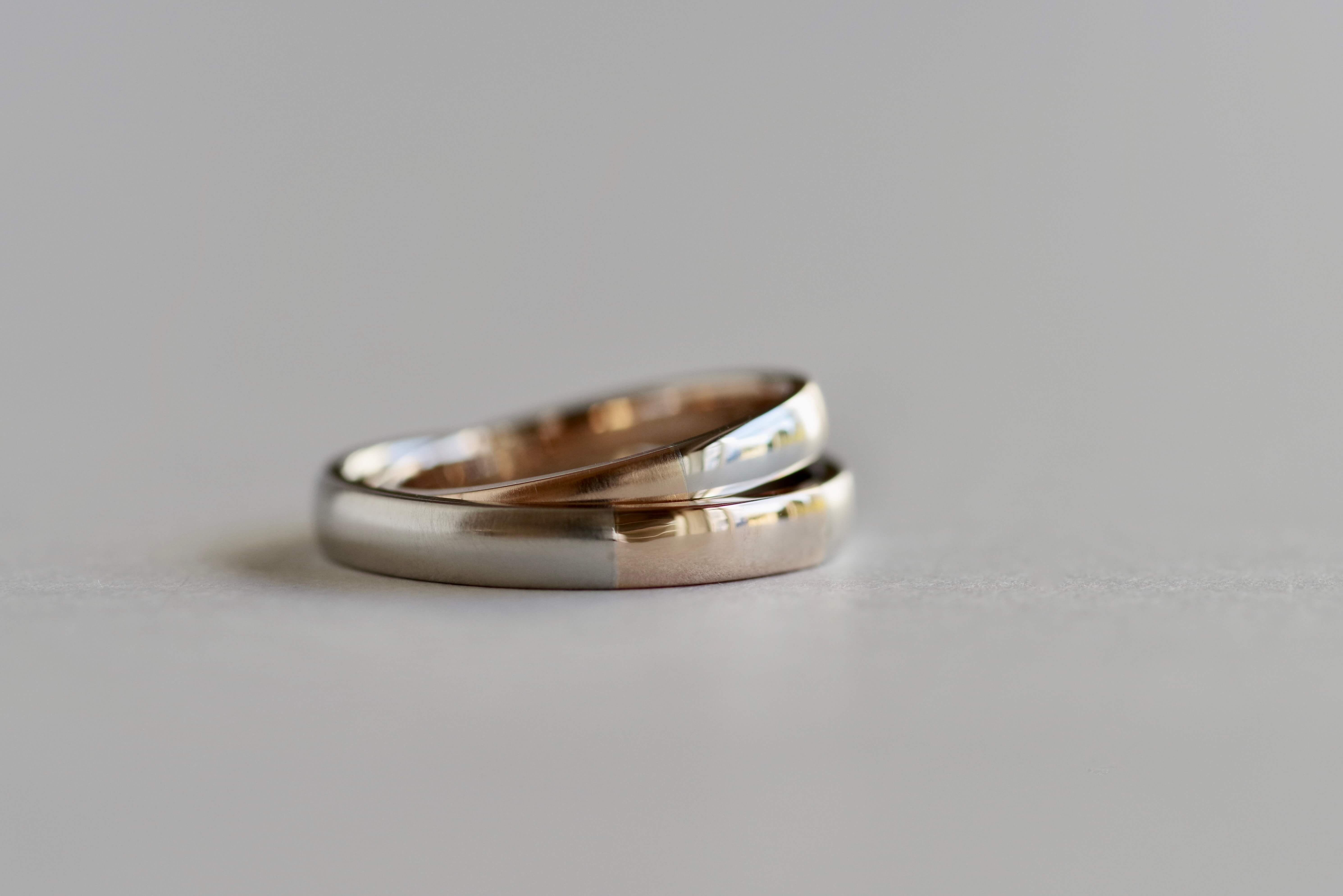 結婚指輪　オーダーメイド　２色