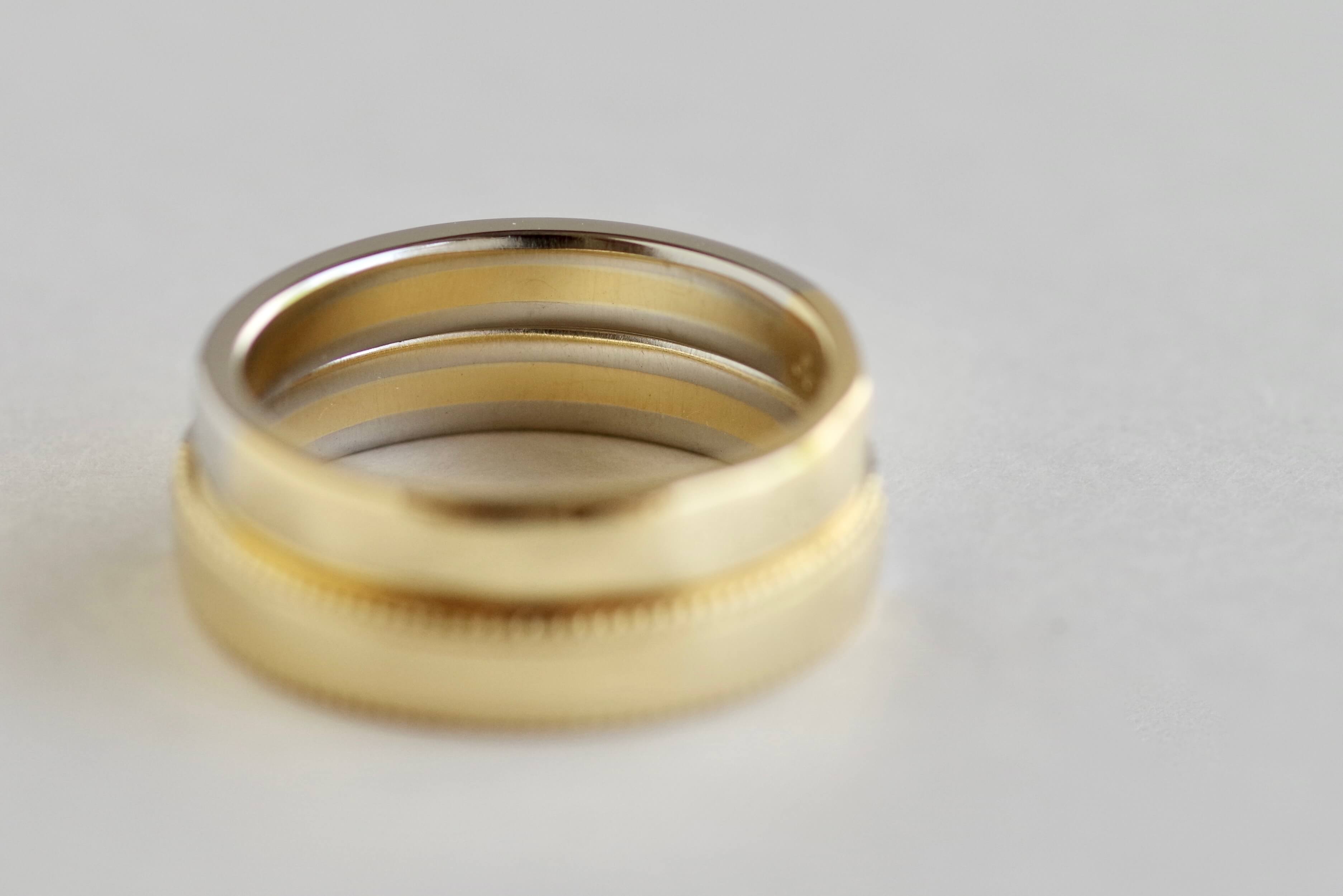 結婚指輪　オーダーメイド 　コンビネーション