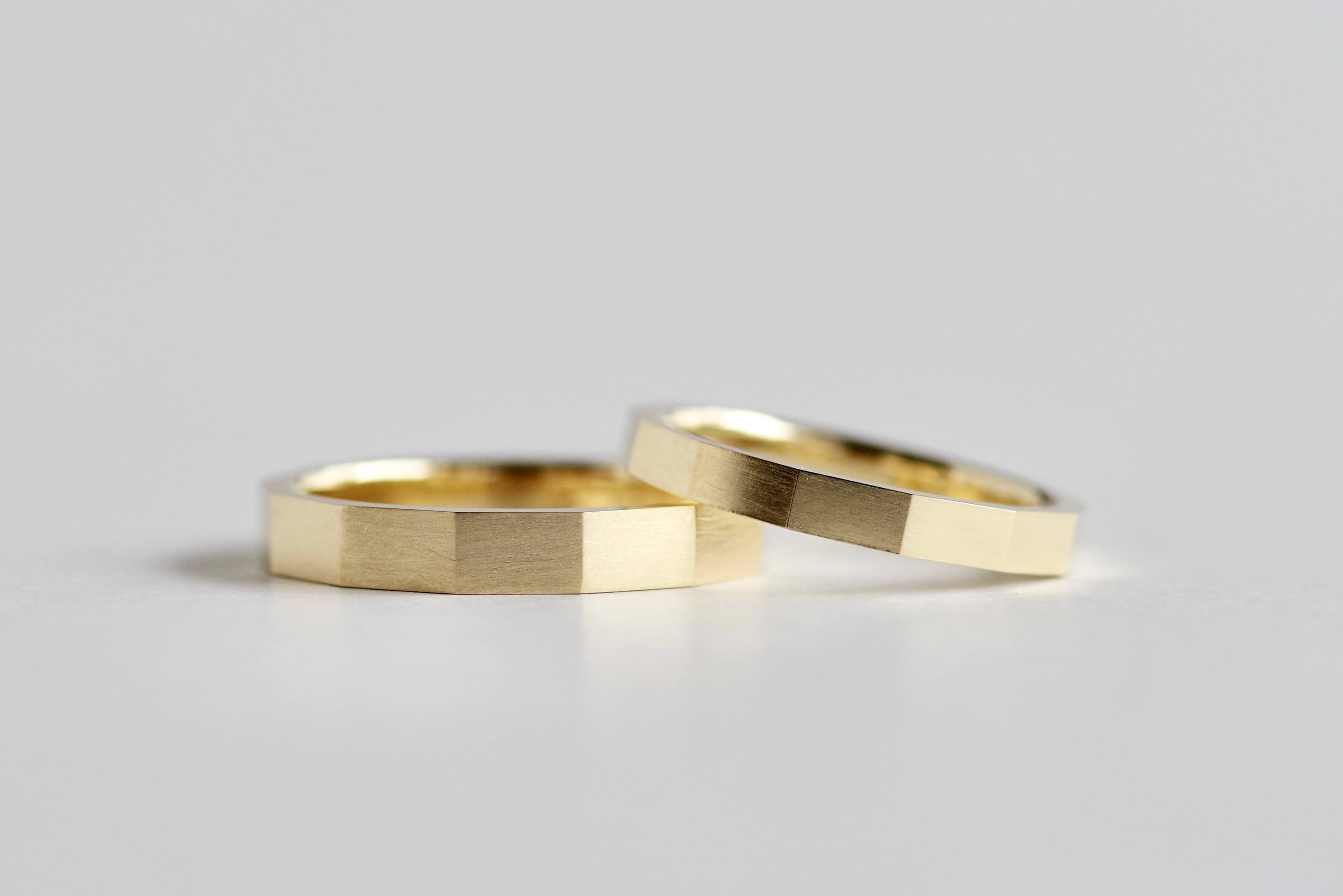 結婚指輪　オーダーメイド　13角形 