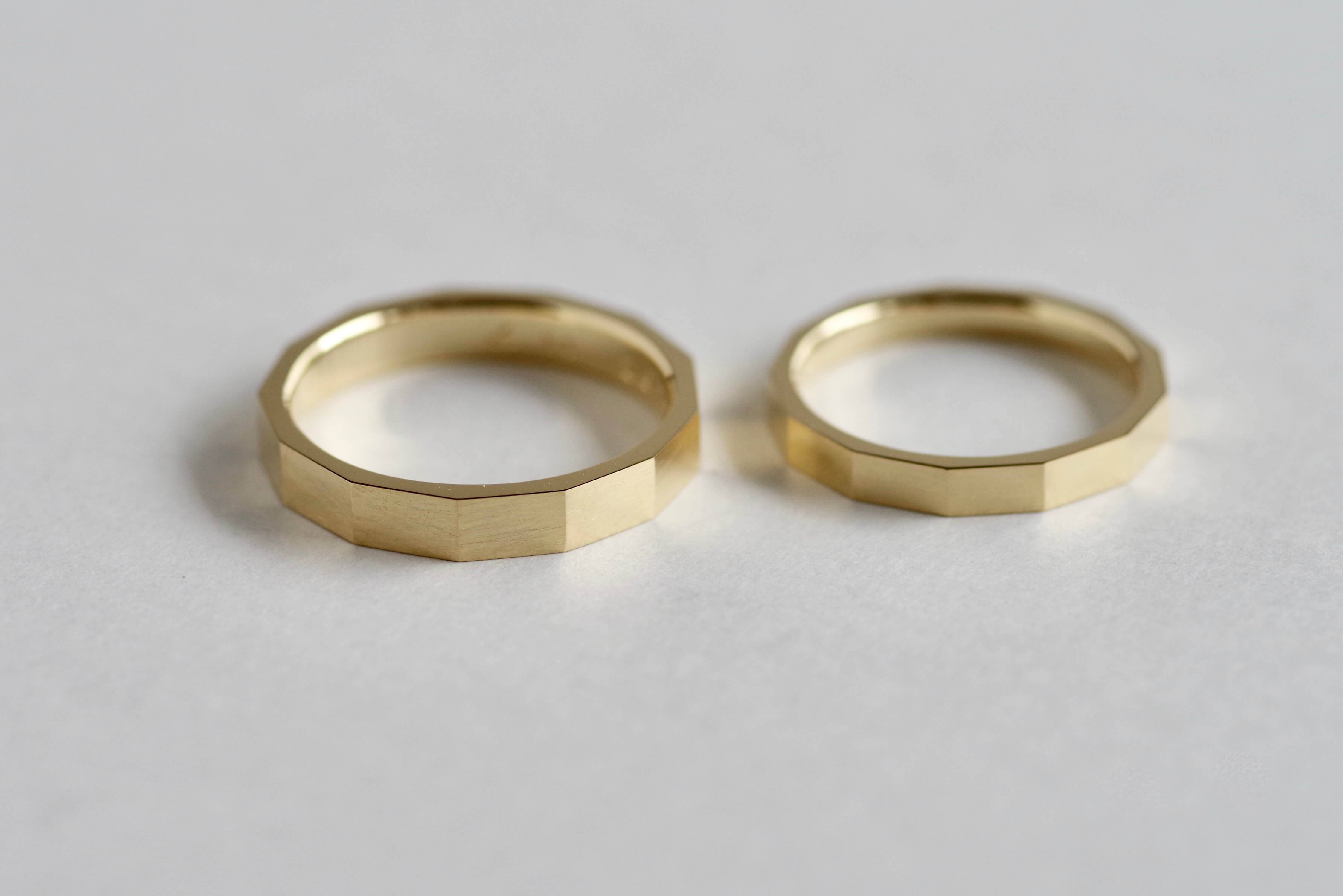 結婚指輪　オーダーメイド　13角形 