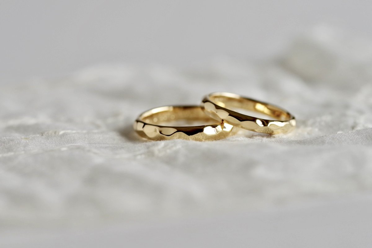 結婚指輪　オーダーメイド　ゴールドの結婚指輪　ゴールドジュエリー