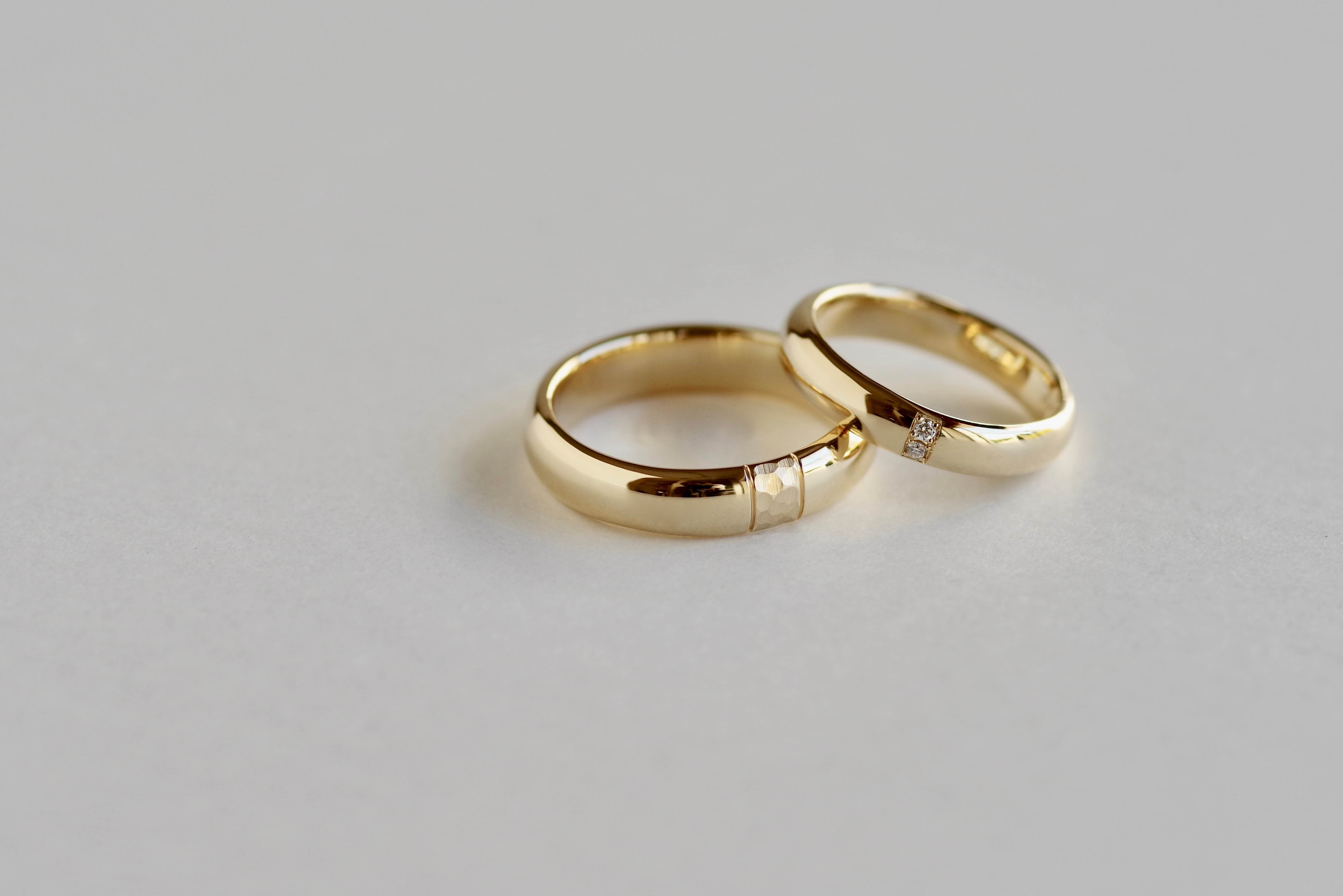 結婚指輪　オーダーメイド　フラット 