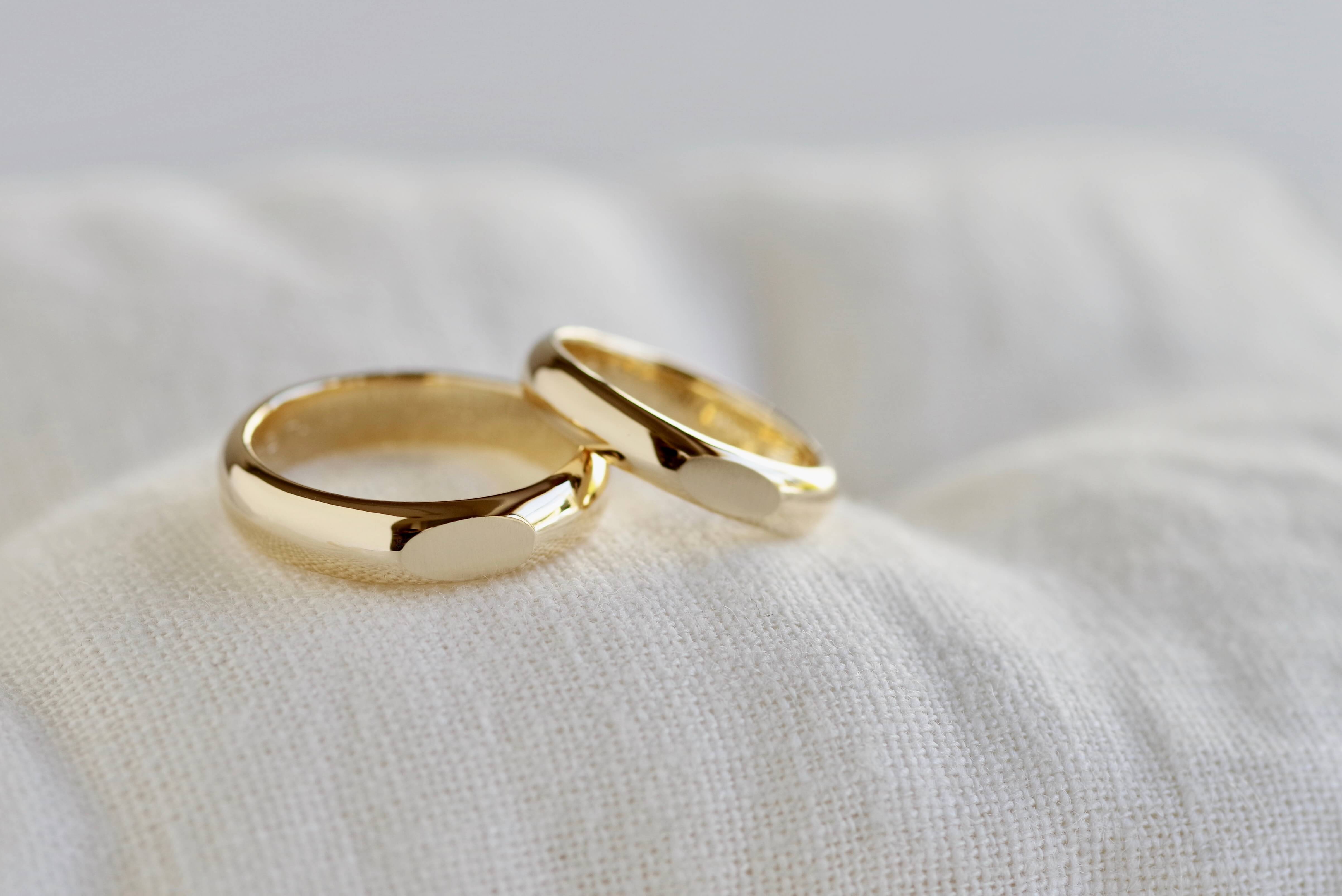 結婚指輪　オーダーメイド　フラット