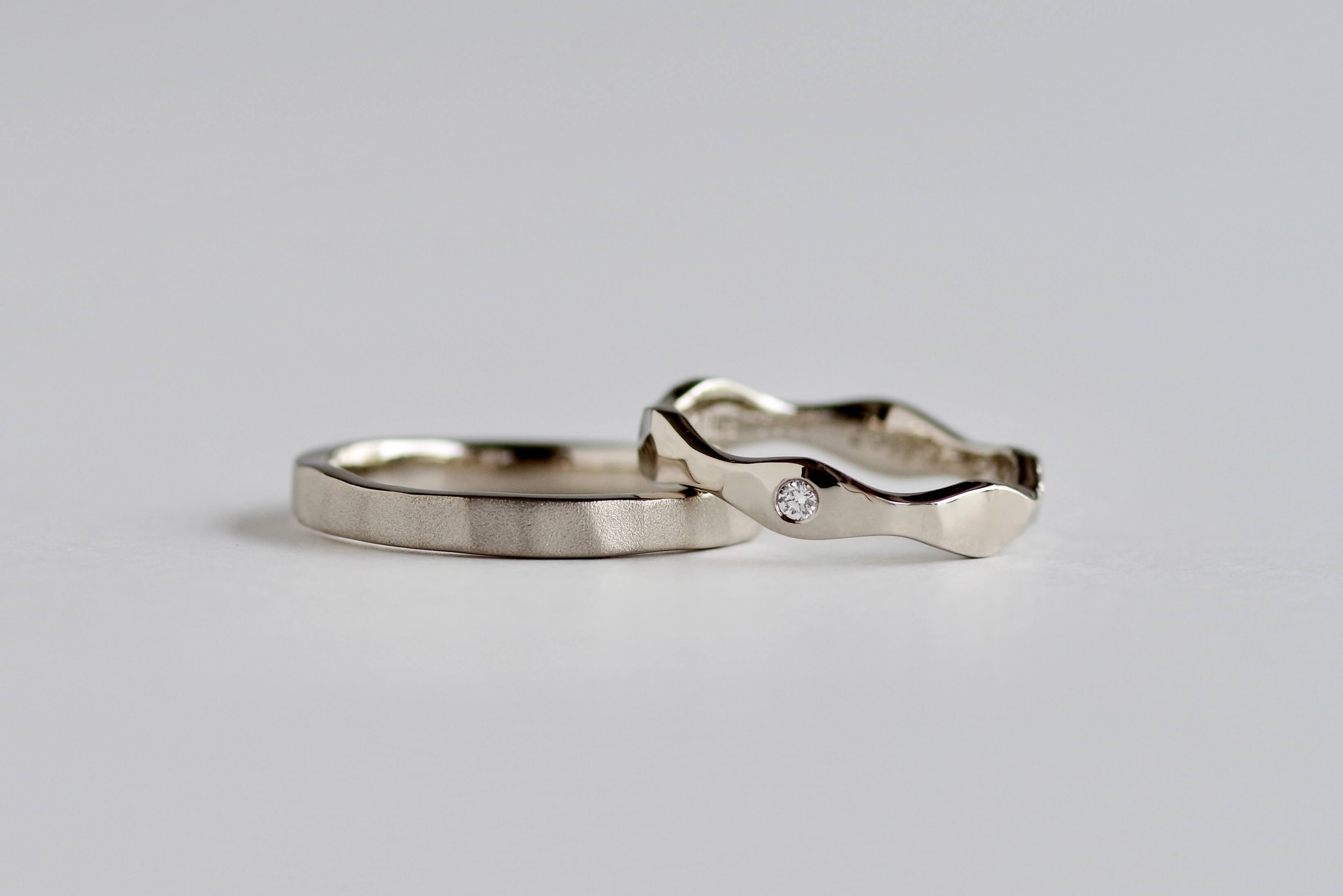 結婚指輪　オーダーメイド　ホーニング加工
