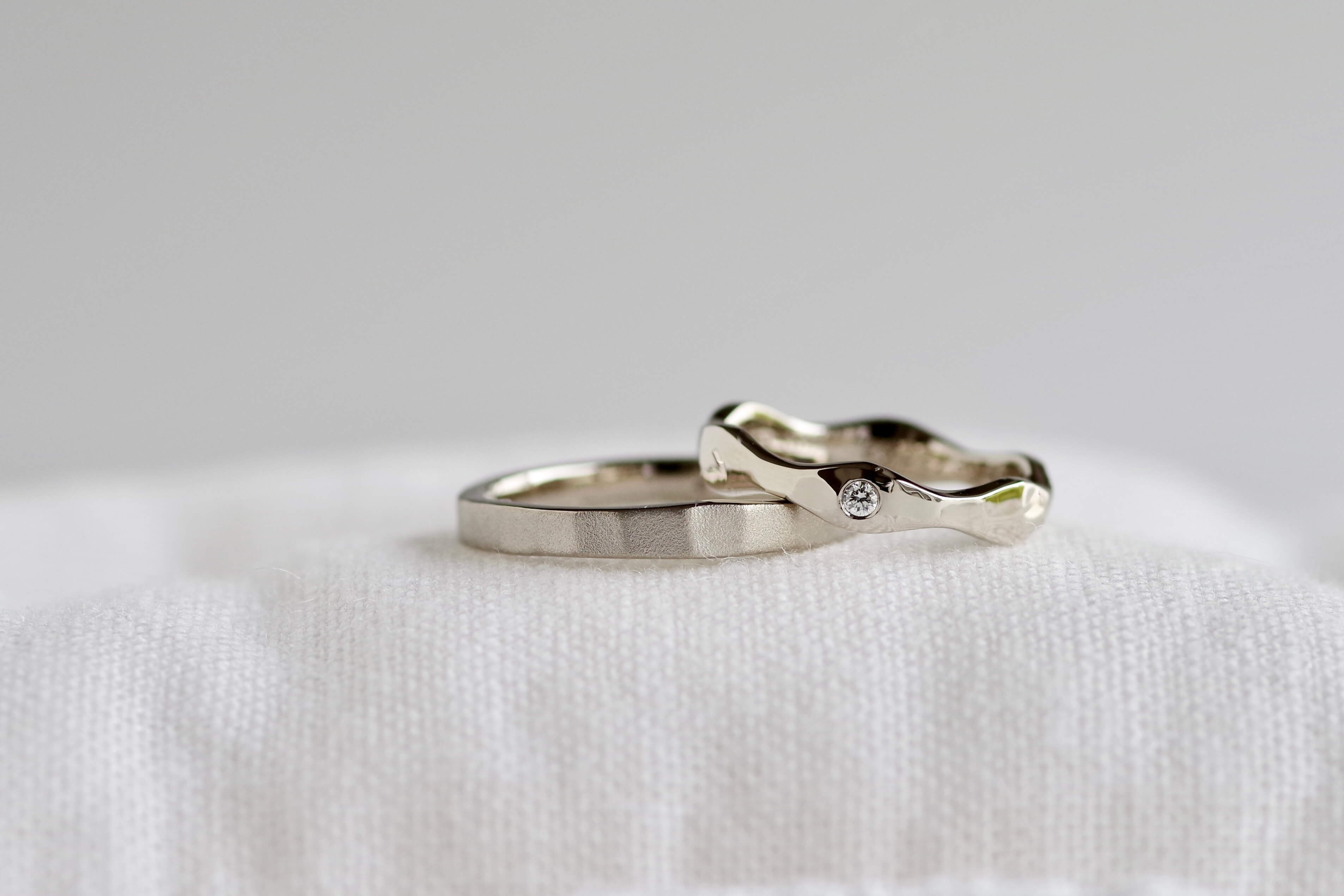 結婚指輪　オーダーメイド　ホーニング加工