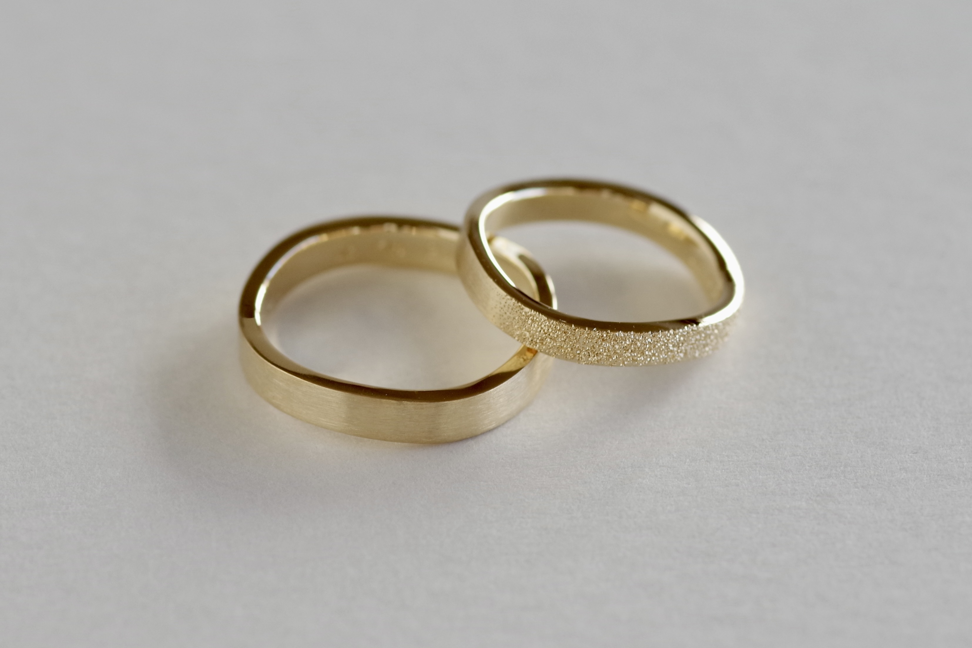 結婚指輪　オーダーメイド　波波
