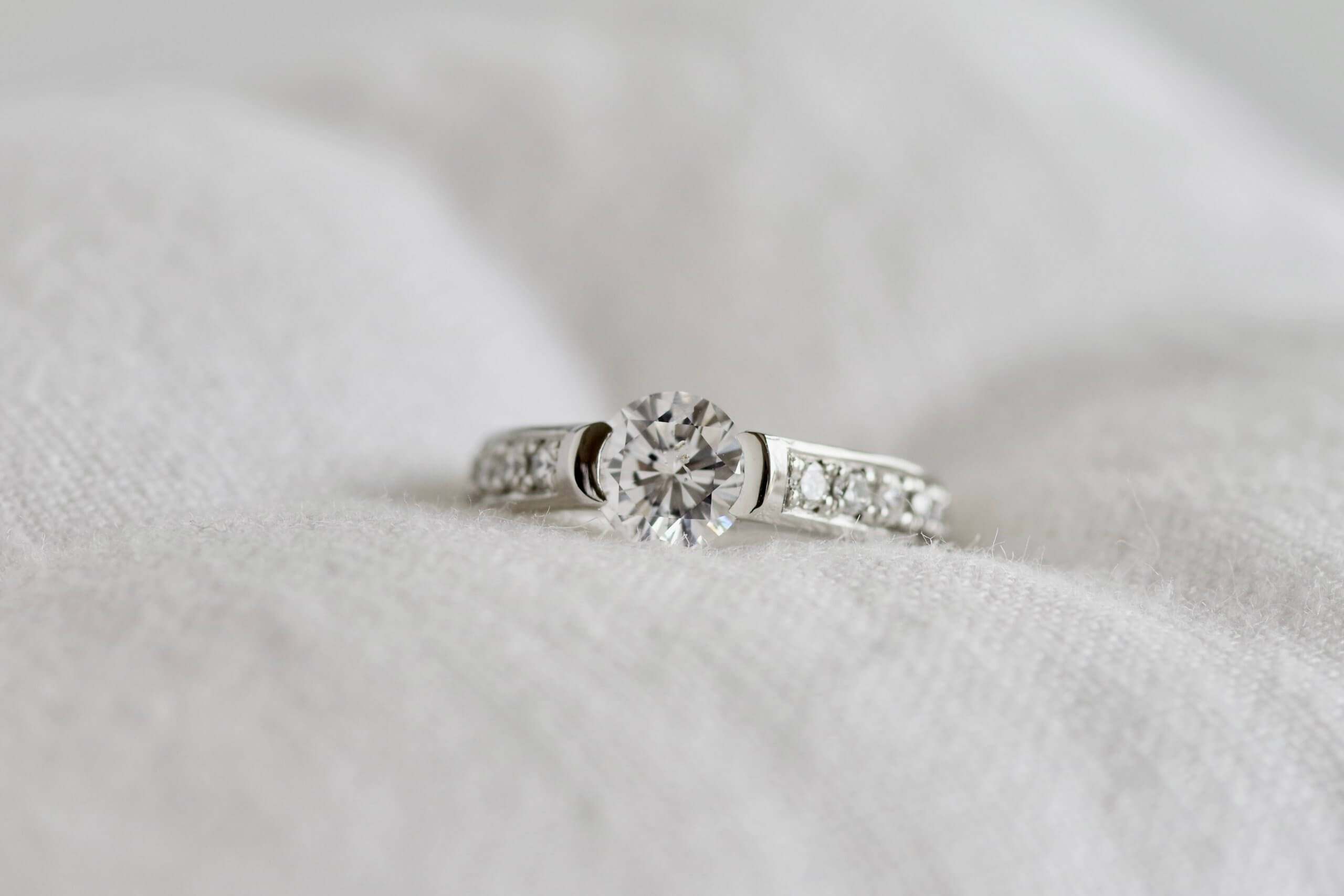 結婚指輪　オーダーメイド　1カラットダイヤモンド