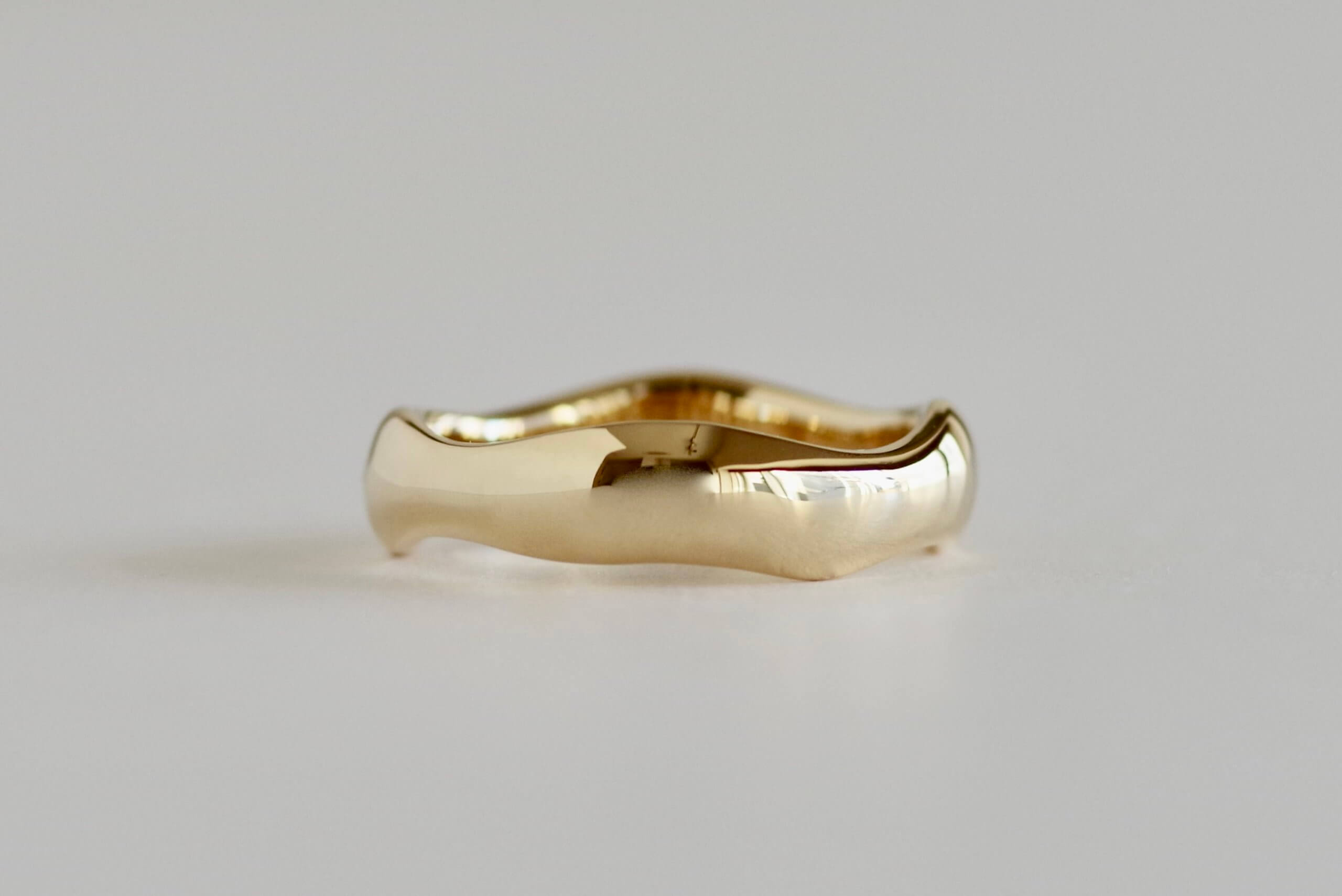 結婚指輪　オーダーメイド　波波