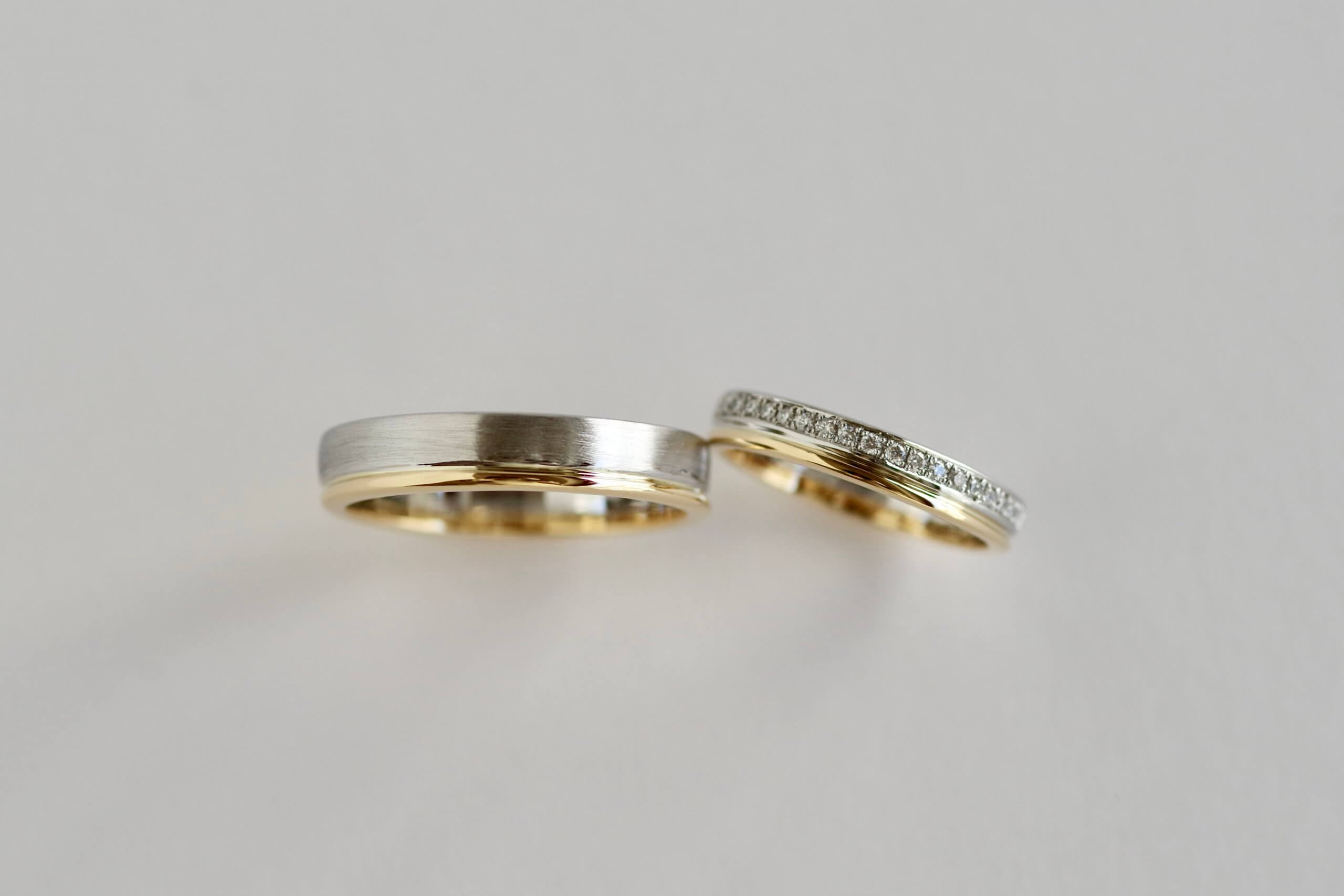 結婚指輪　オーダーメイド　２連リング