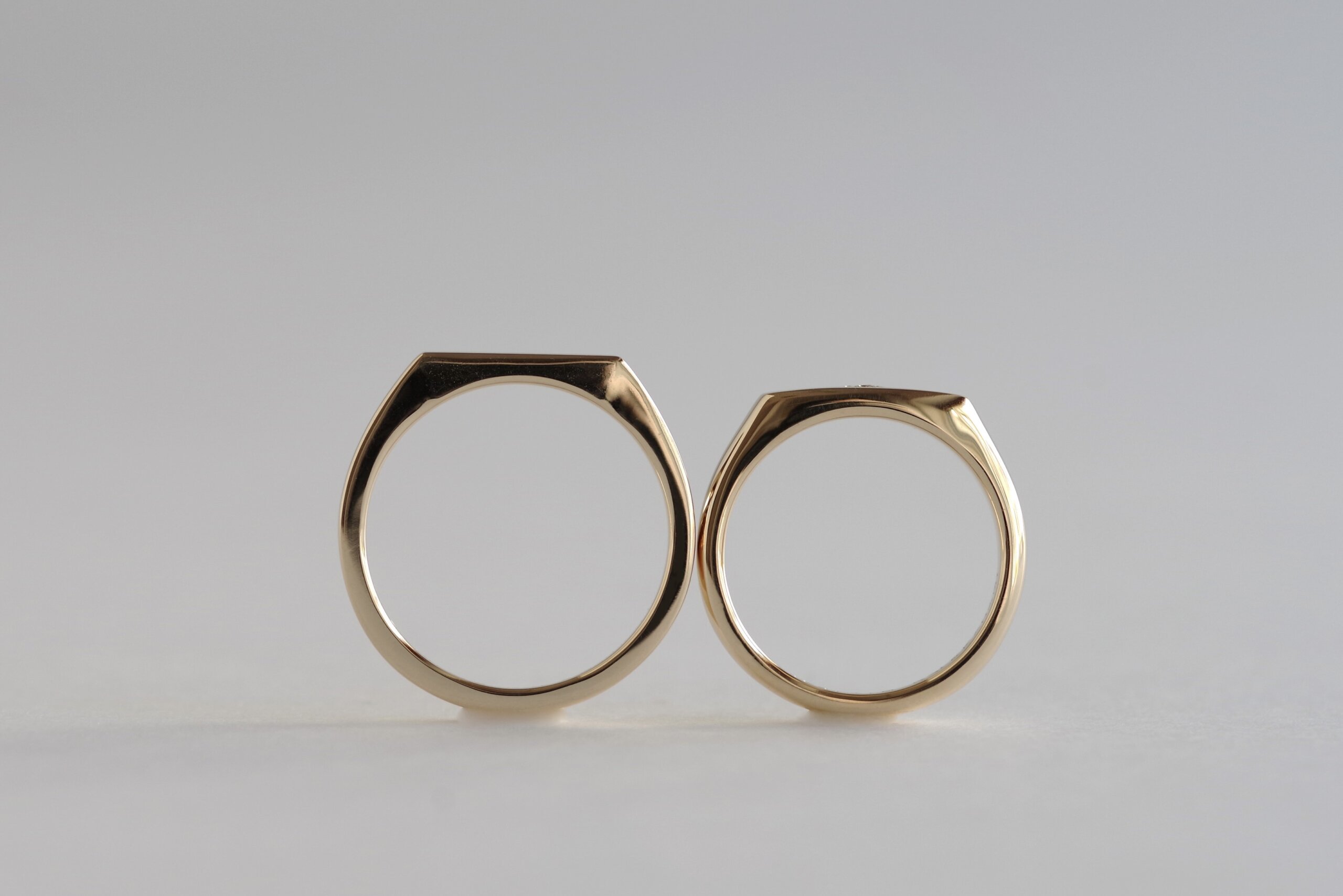 結婚指輪　オーダーメイド　シグネットリング