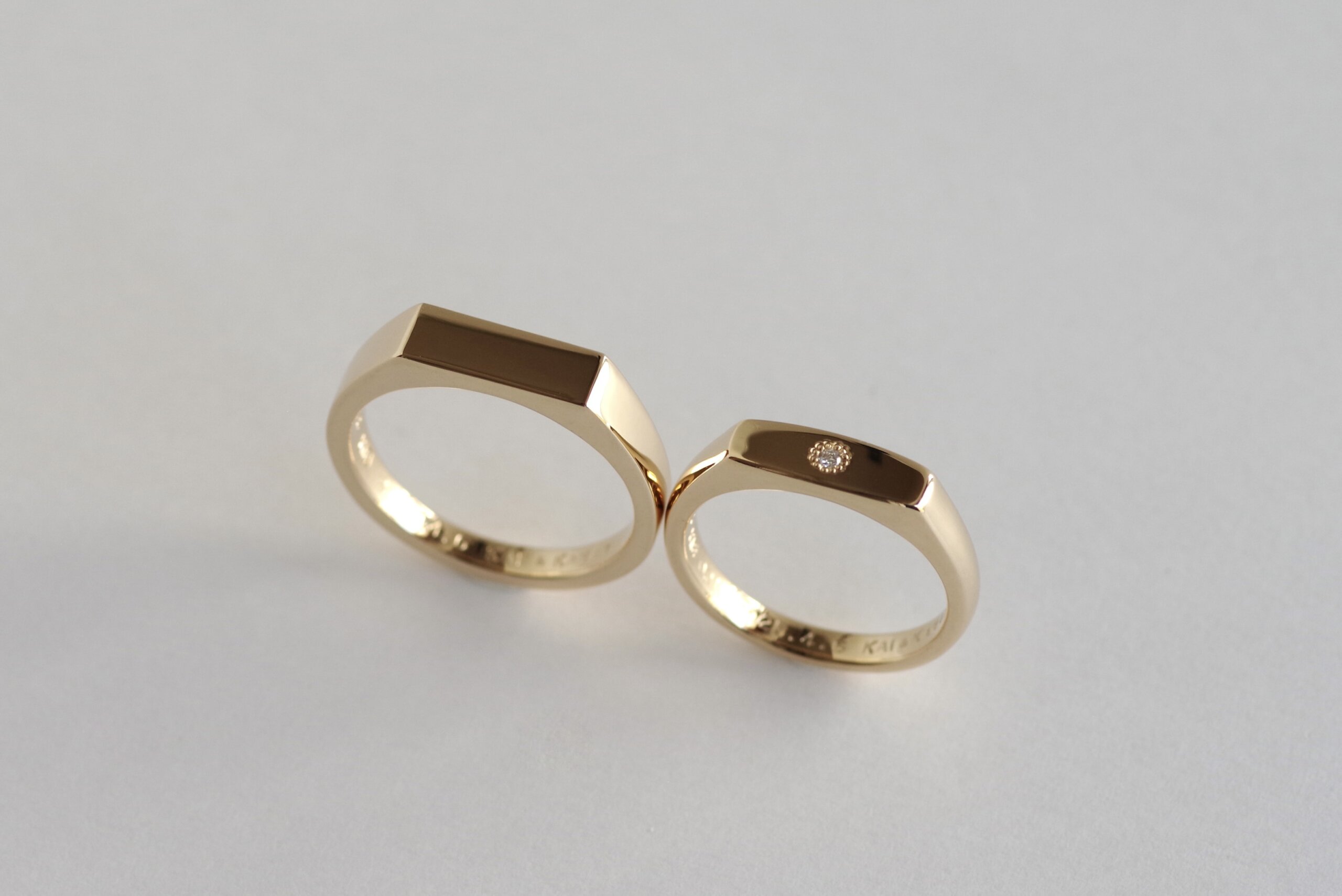 結婚指輪　オーダーメイド　シグネットリング