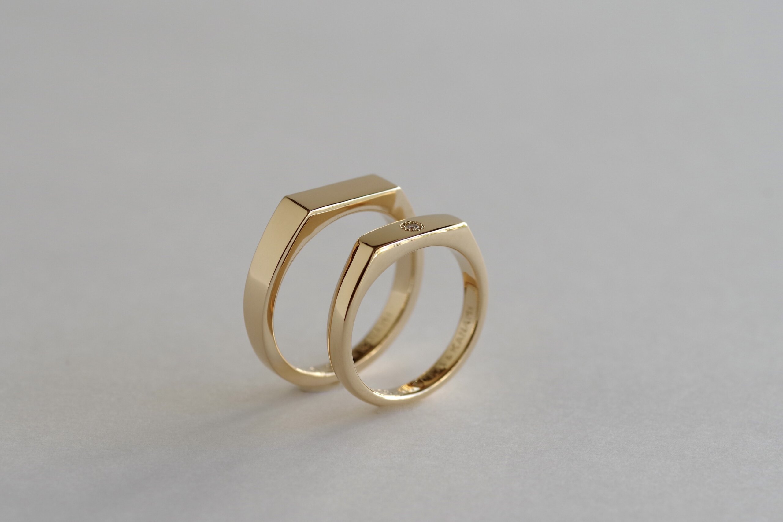 結婚指輪　オーダーメイド　シグネットリング