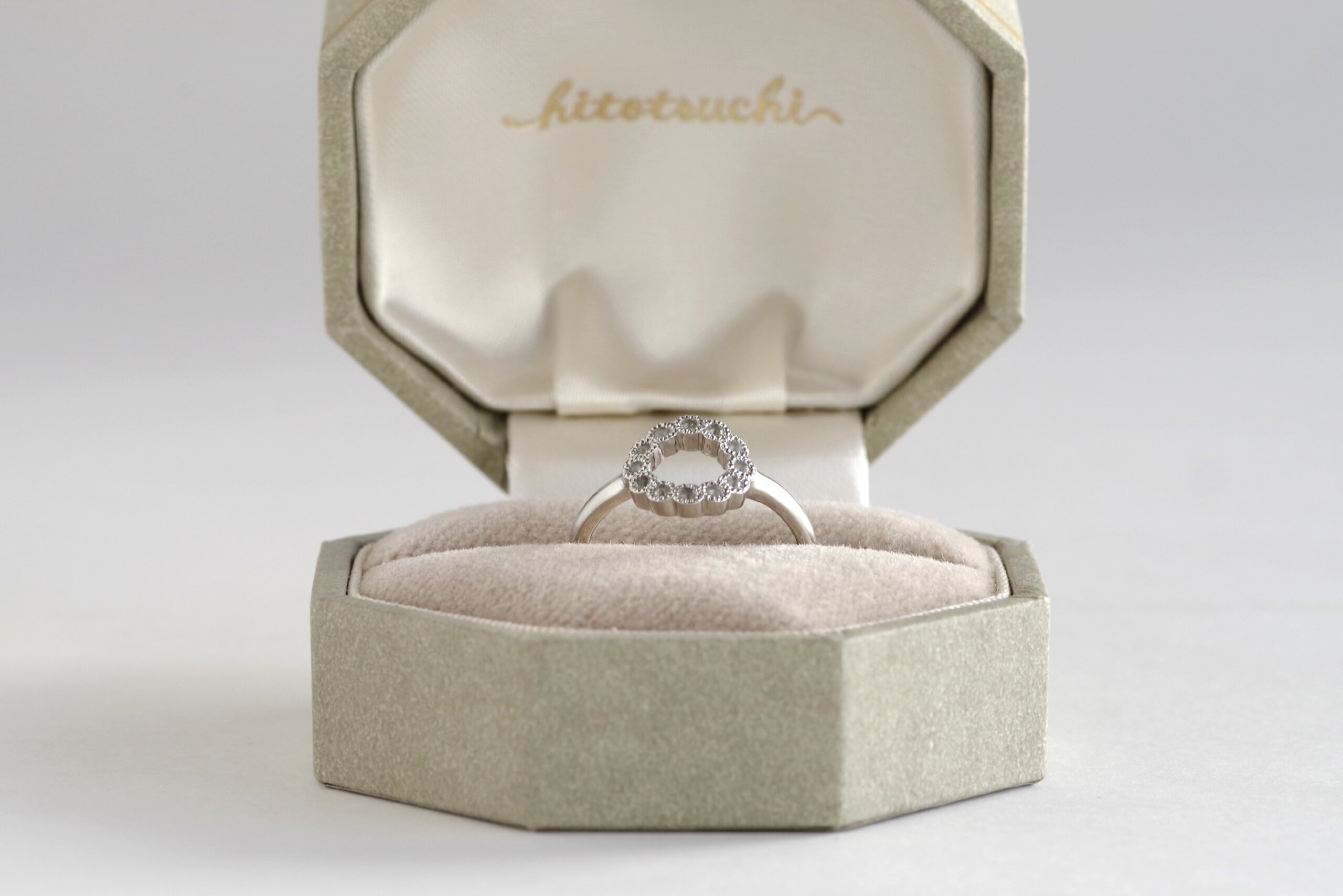 ママリング　オーダーメイド　ムーンストーン