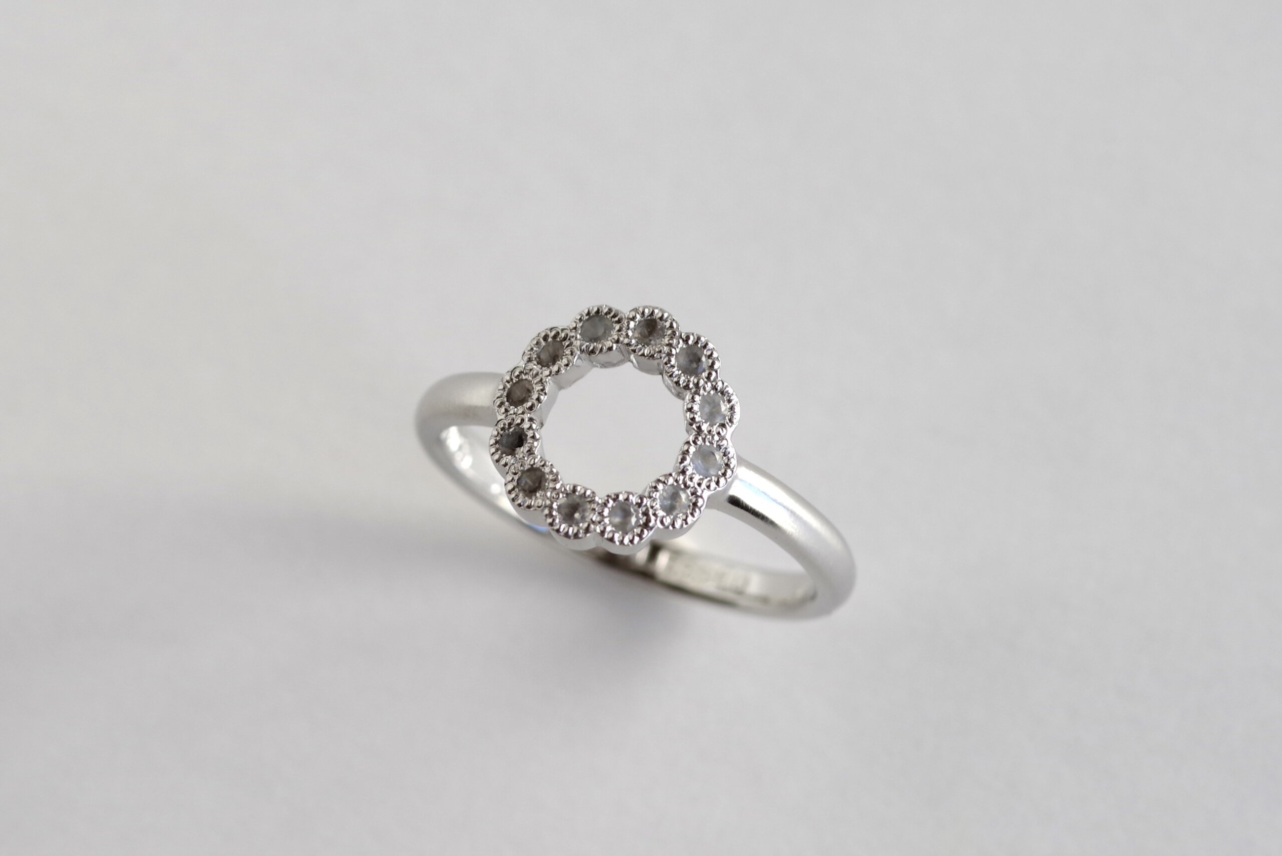 ママリング　オーダーメイド　ムーンストーン