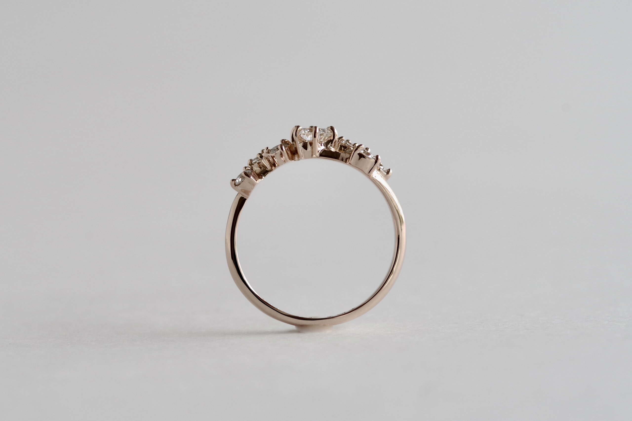 婚約指輪 オーダーメイド かすみ草