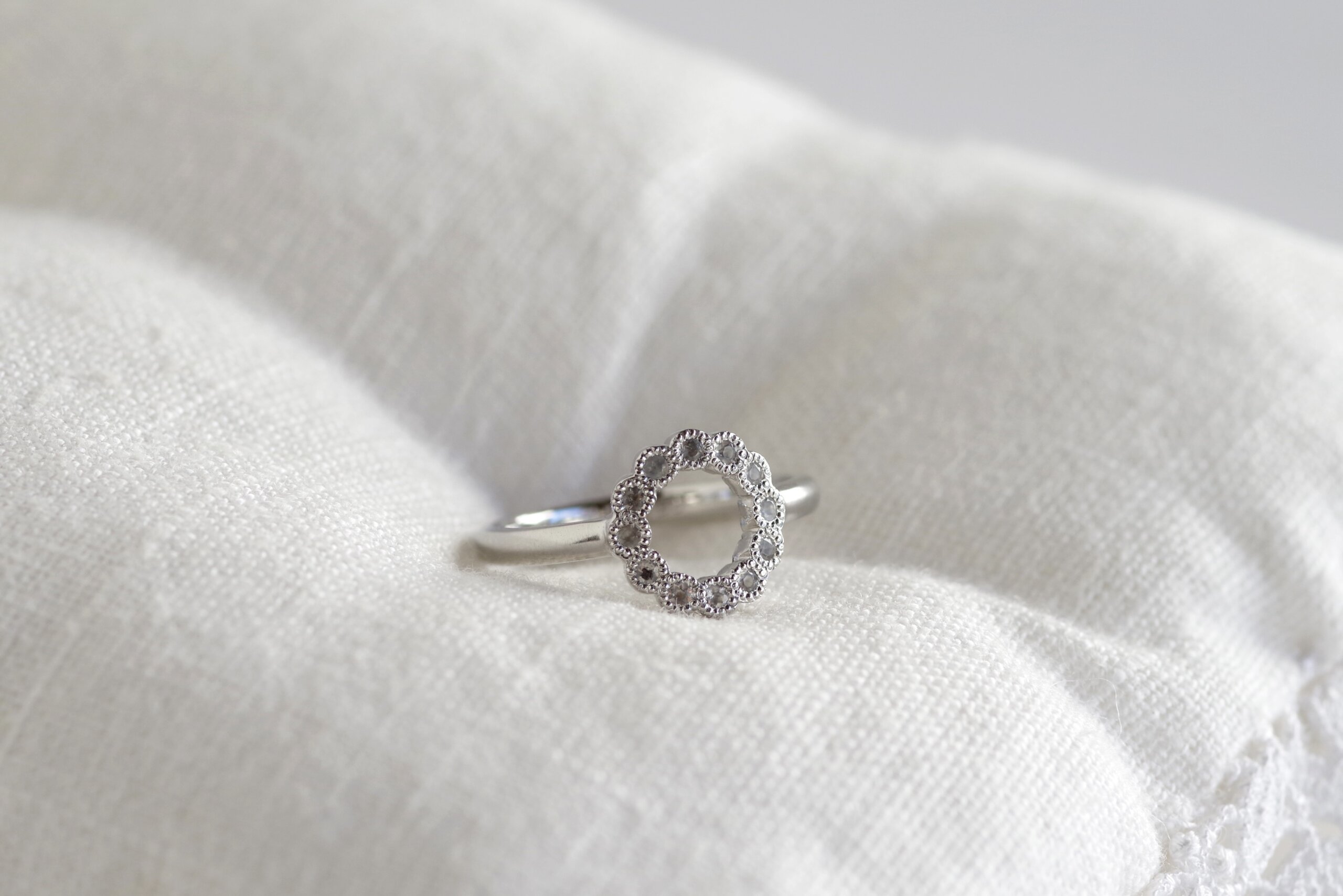 ママリング　オーダーメイド　ムーンストーン