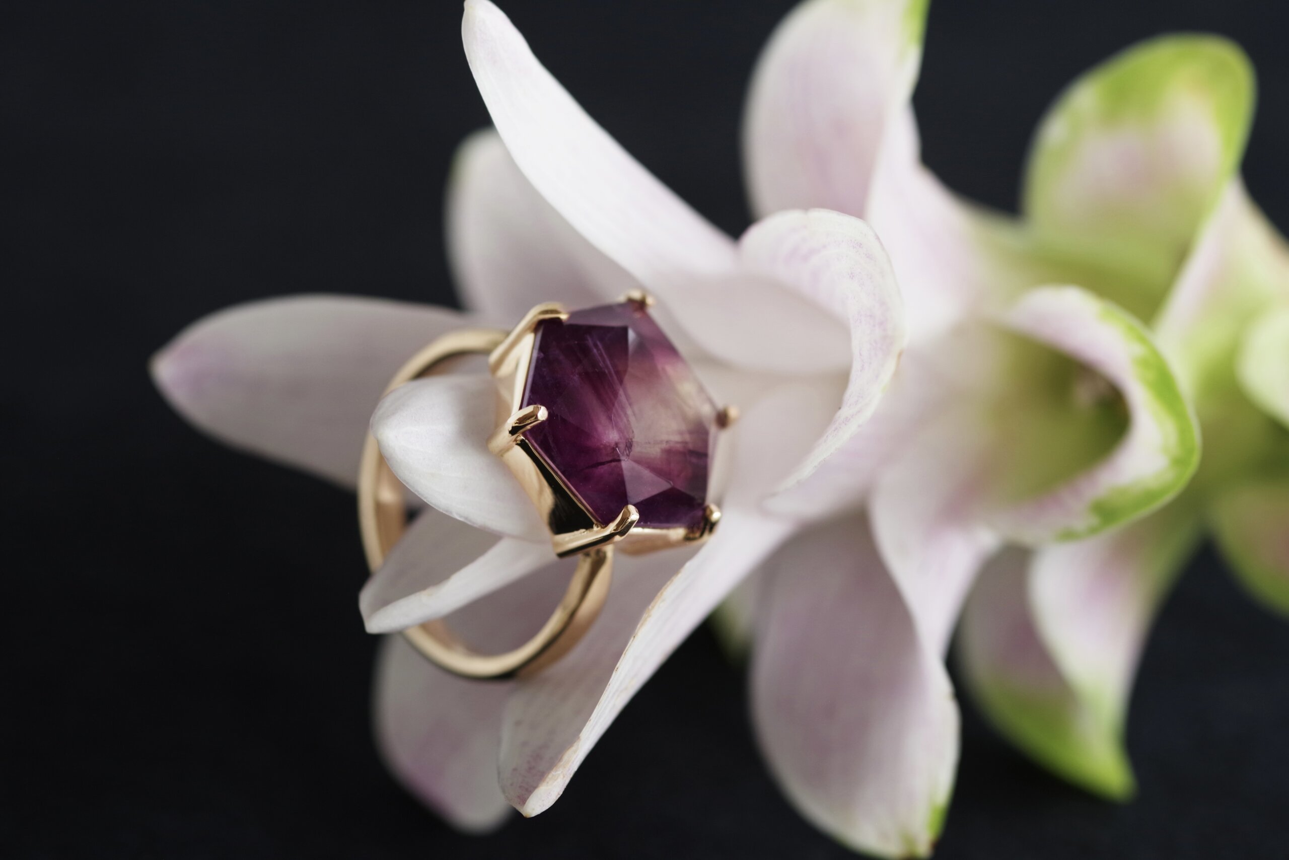 婚約指輪　オーダーメイド　フローライト