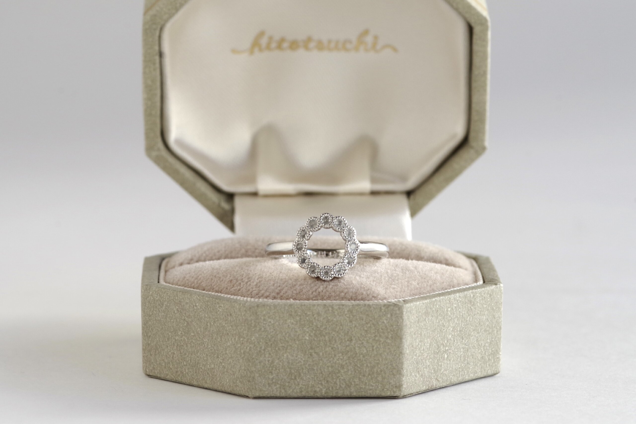 ママリング　オーダーメイド　ムーンストーン