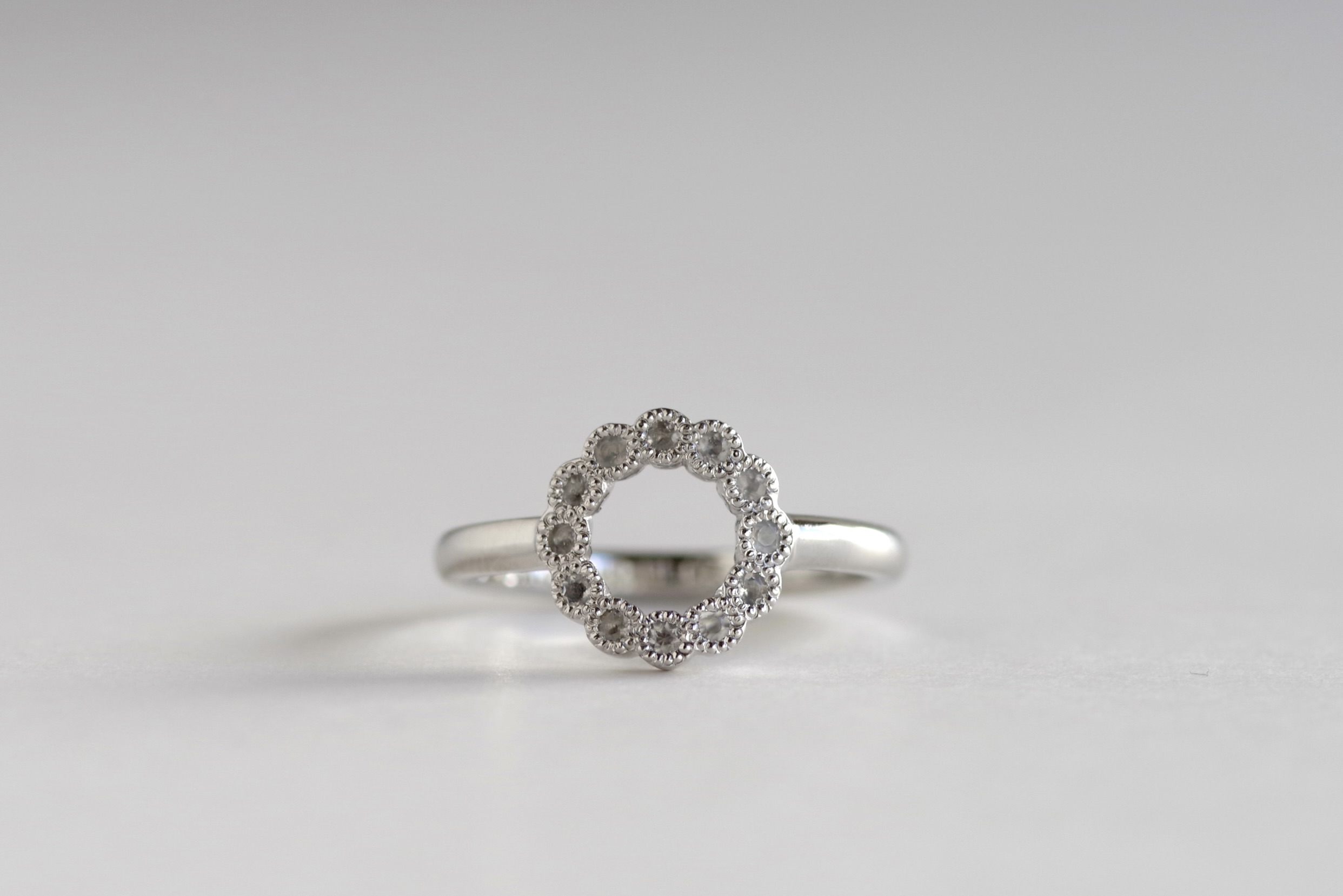 ママリング　オーダーメイド　ムーンストーン