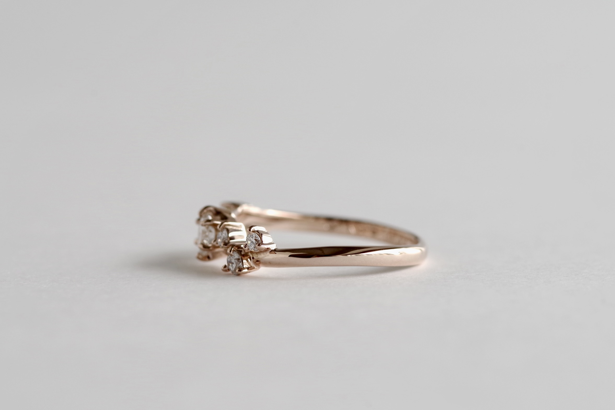 婚約指輪 オーダーメイド かすみ草