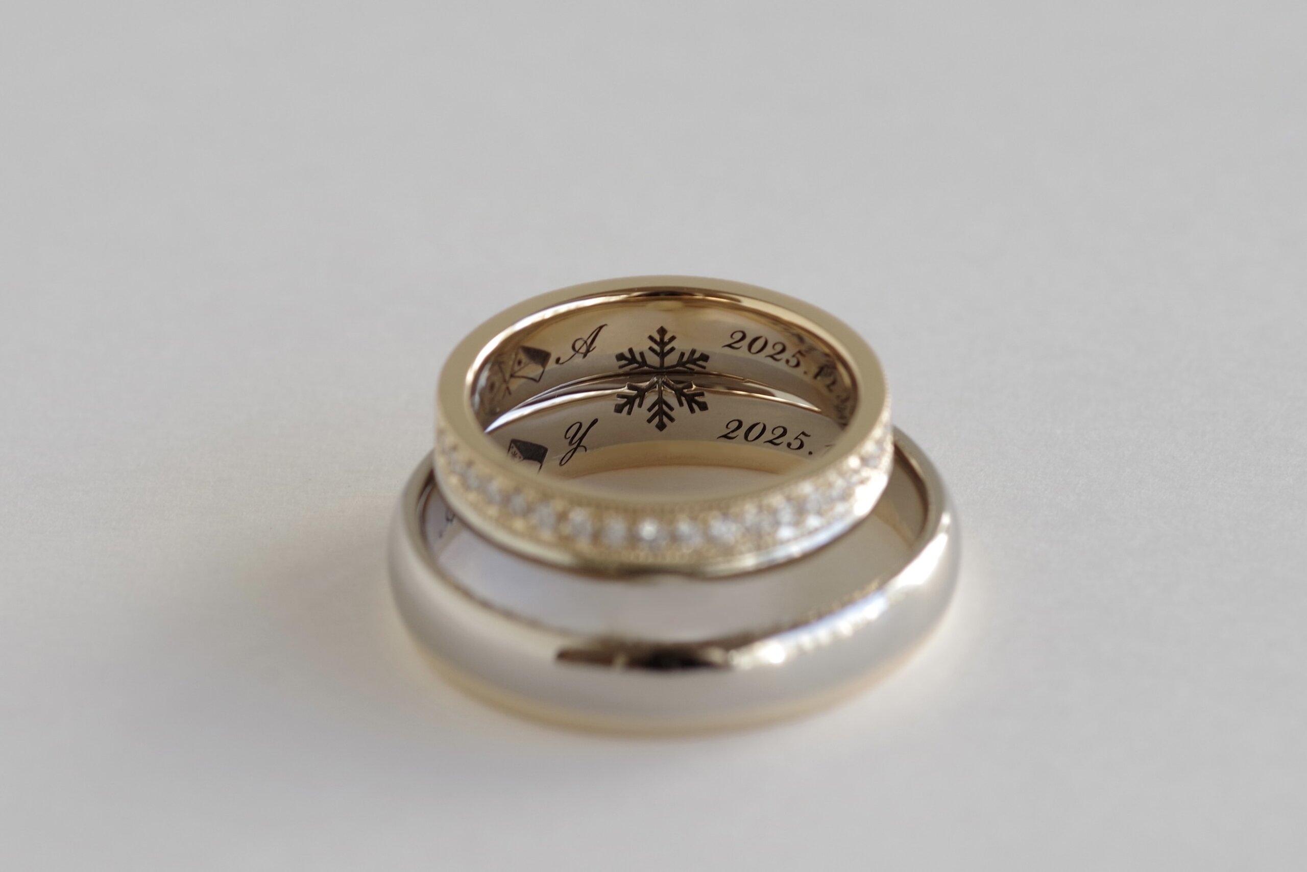 結婚指輪　オーダーメイド コンビネーション