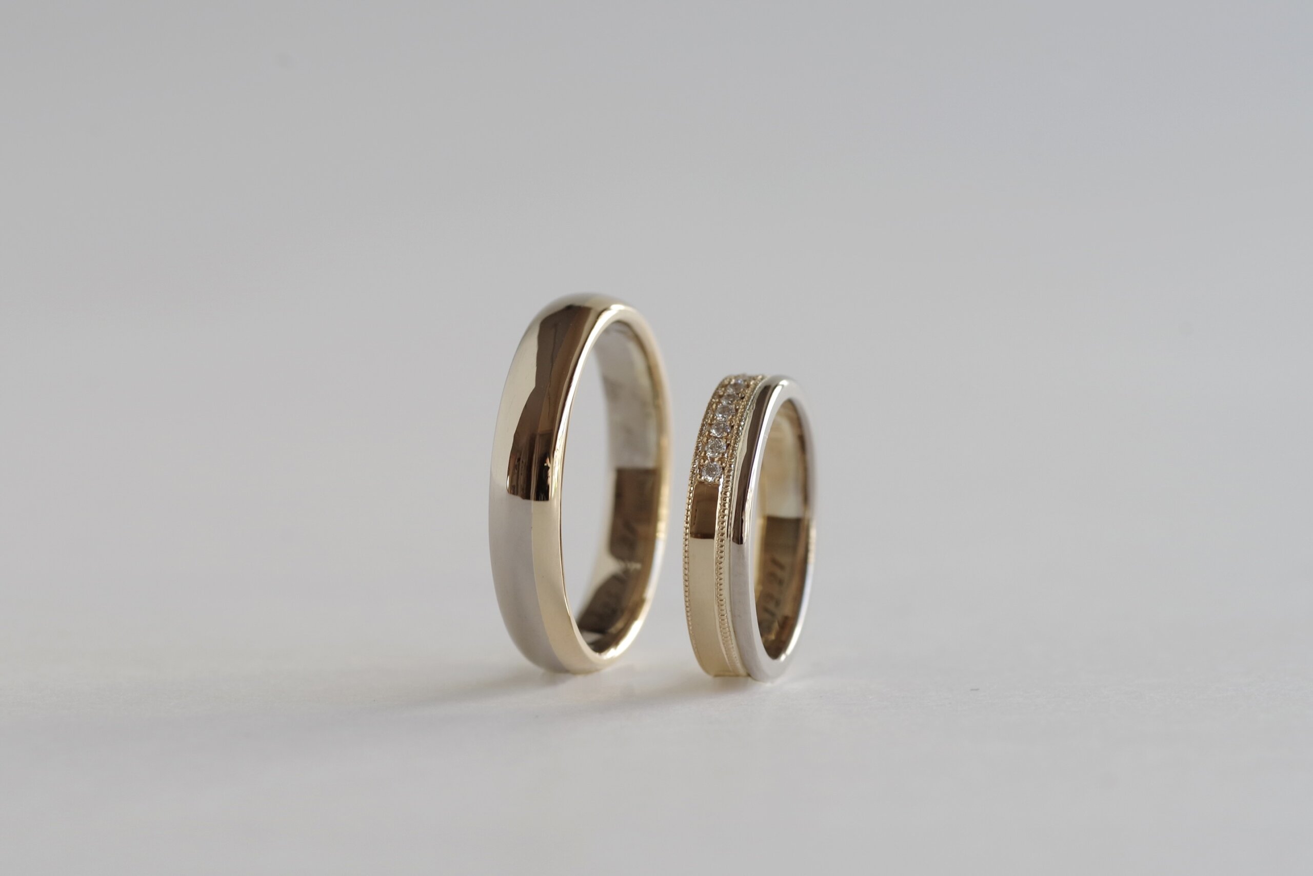 結婚指輪　オーダーメイド コンビネーション