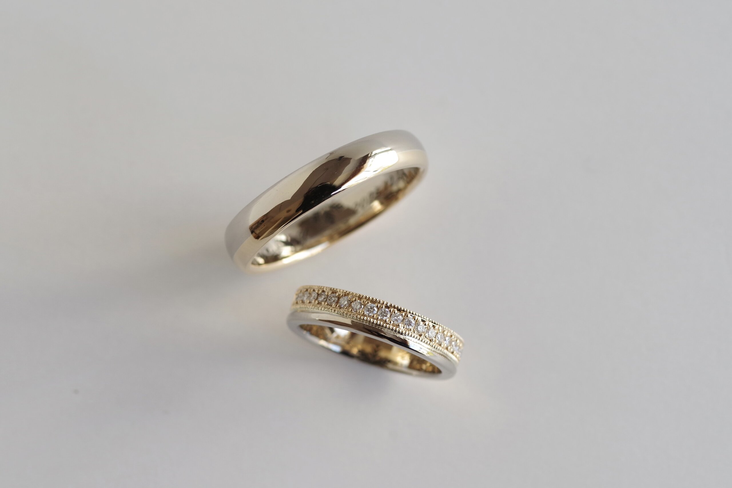 結婚指輪　オーダーメイド コンビネーション